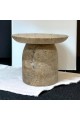 A decorative masterpiece of Traventino marble, 13 x 15 x 15 cm