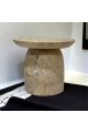 A decorative masterpiece of Traventino marble, 13 x 15 x 15 cm