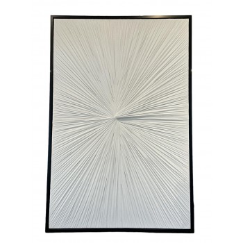 لوحه زينة حائط قماش جبسيه  باطار اسود بعقدة 150×100سم 