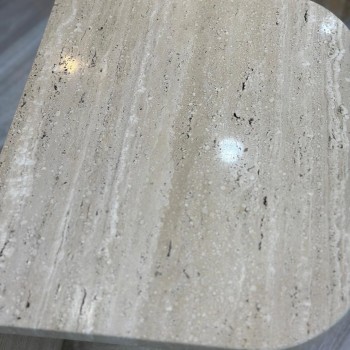 طاولة جانبية رخام ترافنتينو - ل50×49×49سم 