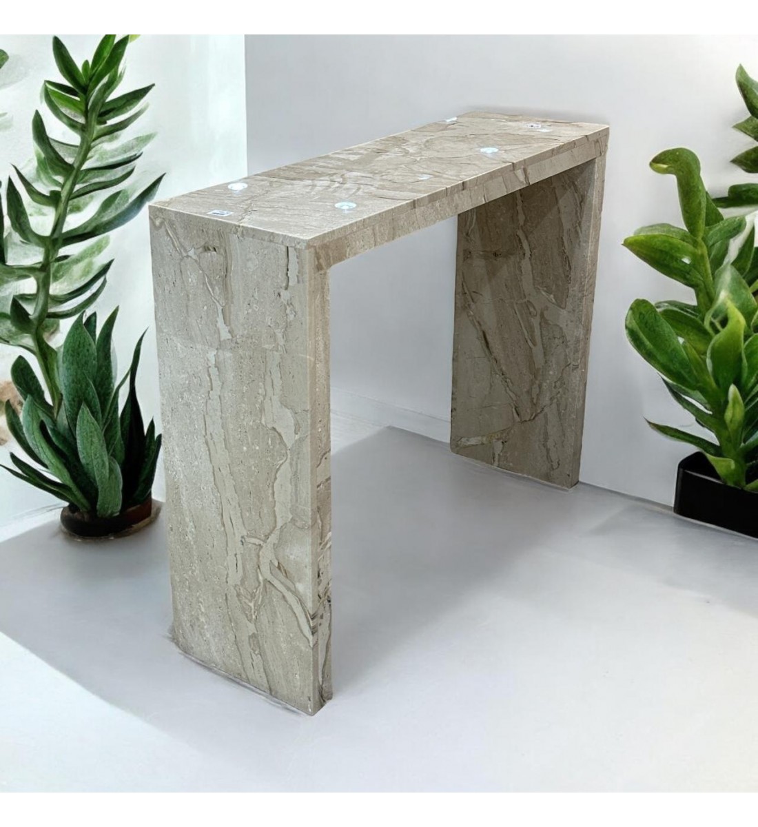 Italian marble console, 40 x 110 x 90 cm