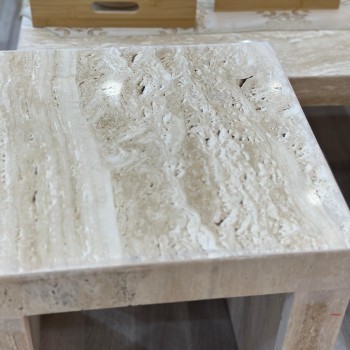 طقم طاولة رخام ترافنتينوا 3قطع 