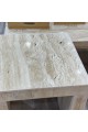Travertine marble table set, 3 pieces