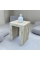 Travertine marble table set, 3 pieces