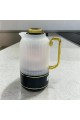 Single transparent thermos, black and gold, 1 liter