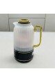 Single transparent thermos, black and gold, 1 liter