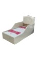 Bed with mattress, length 170 cm, width 84 cm, height 100 cm