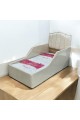 Bed with mattress, length 170 cm, width 84 cm, height 100 cm
