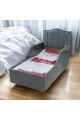 Bed with mattress, length 170 cm, width 84 cm, height 100 cm