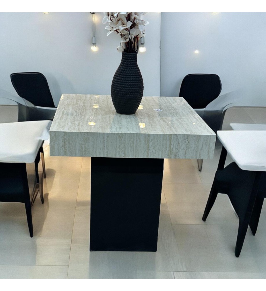 طاولات قهوه وتقديم بديل الرخام اسود 60×60×60سم طاولات قهوه وتقديم بديل الرخام اسود 60×60×60سم