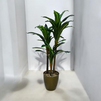  شجرة تزين 3فروع  مركن ذهبي 140سم 