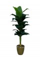 A tree decorated with a golden banana, approximately 140 cm