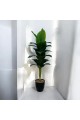A tree decorated with black parked bananas, approximately 140 cm