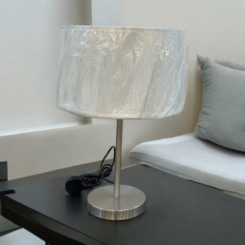 اباجور حديث كهربائية بقاعدة فضي انيقة22×35سم 