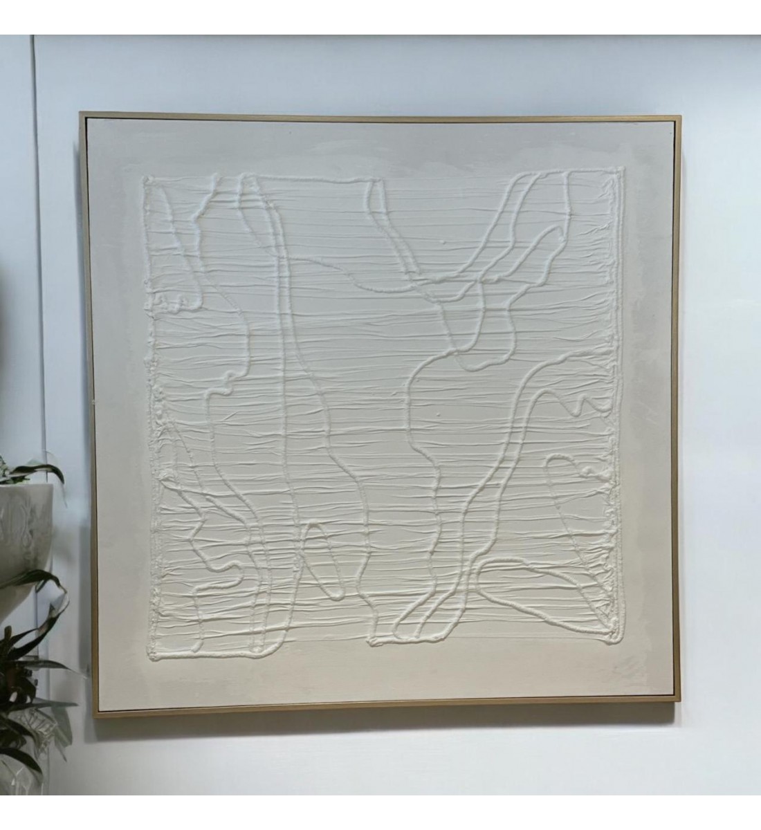  Champion gypsum frame painting, elegant design, 120 x 120 cm