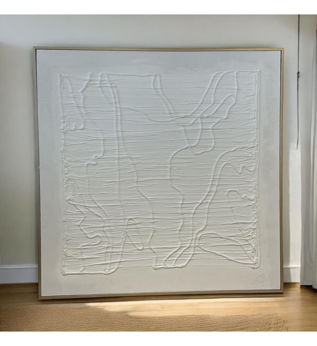  Champion gypsum frame painting, elegant design, 120 x 120 cm