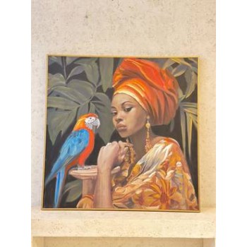 لوحة اطار شامبيون جبسية تصميم انيق 120×120سم 