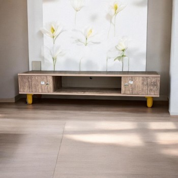 طاولة بلازما خشب لون خشبي 160×39×37سم 