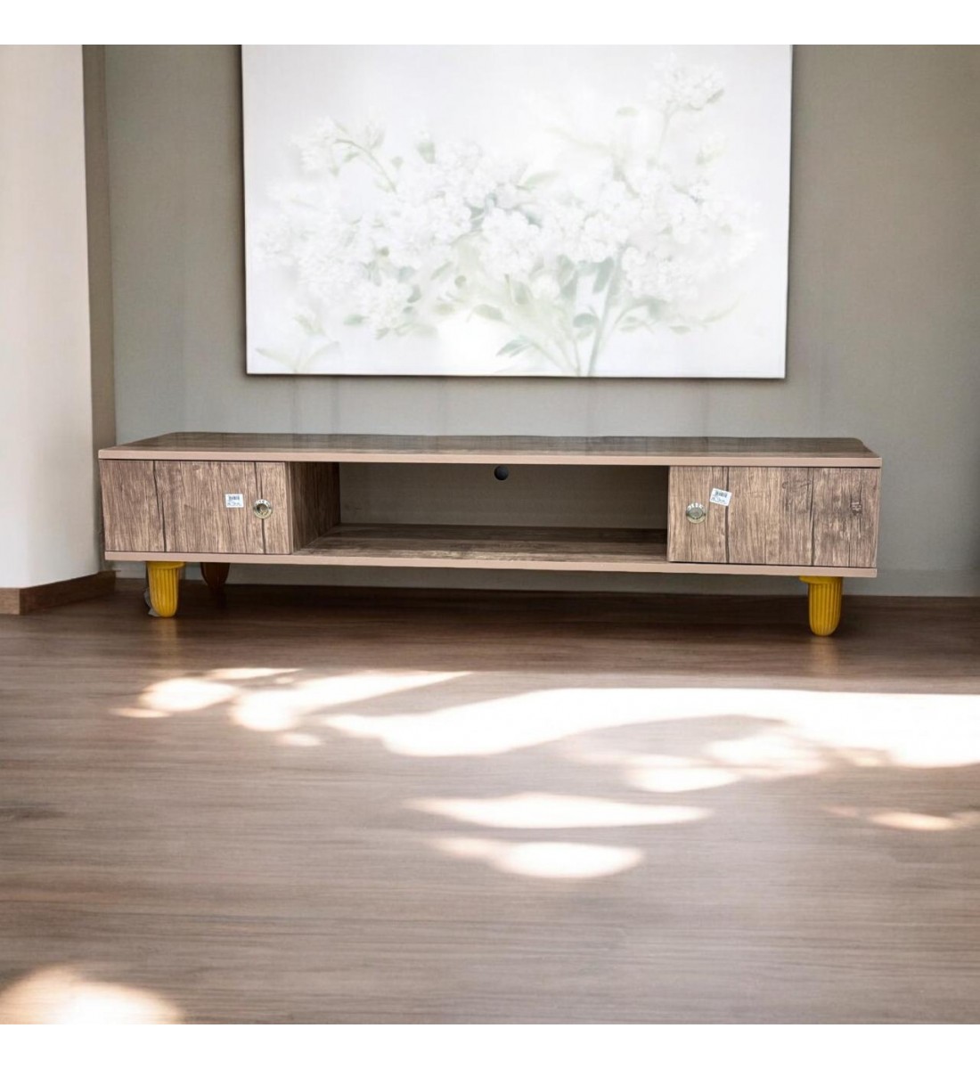 طاولة بلازما خشب لون خشبي 160×39×37سم طاولة بلازما خشب لون خشبي 160×39×37سم