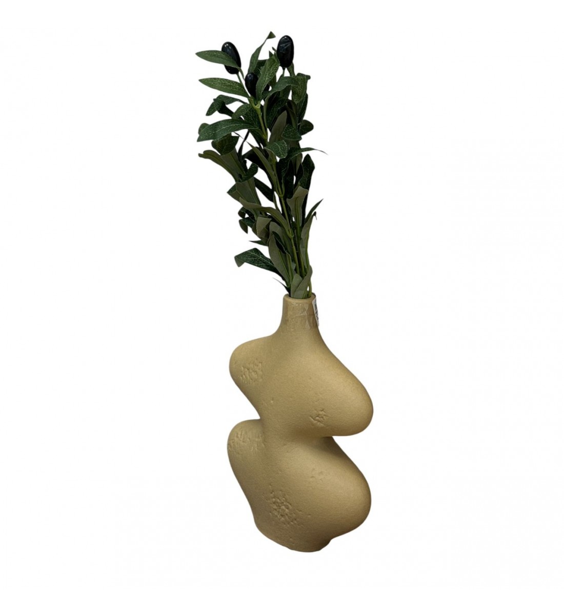 فازه سيرميك تصميم كلاسيك بيج 26×2×2سم 