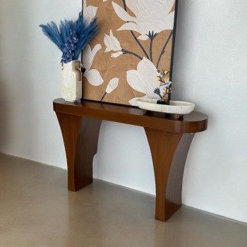  طاولة مدخل خشب بني 160×40×90سم 