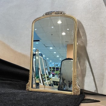 مرايا ارضيه باستناد اطار خشب ذهبي 1.45×2.25سم 