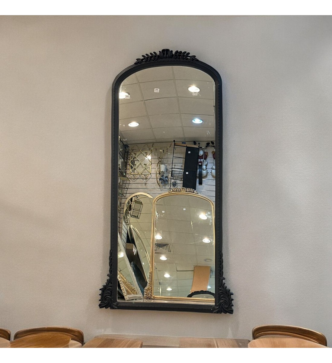 Floor mirrors with black wood frame 1.10 x 2.25 cm