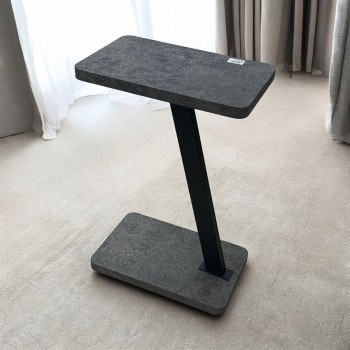 طاولة خدمة مفرد خشب رمادي 40×25×60سم 