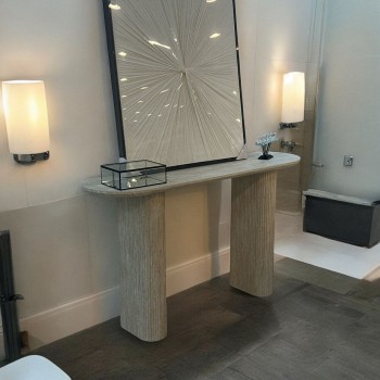 كونسول خشب معاصر ببيج 140×40×80سم 