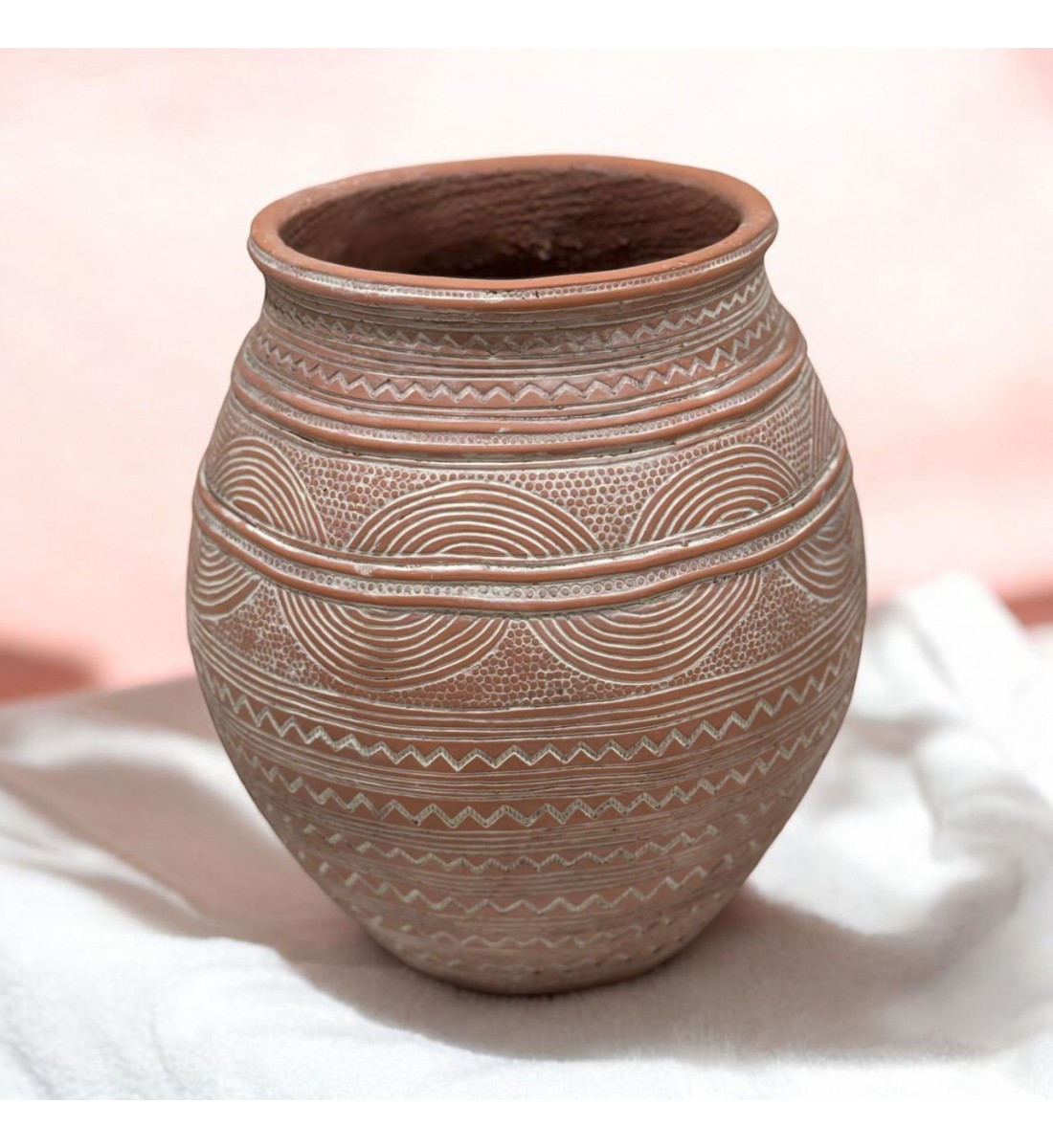 فازه سيرميك تصميم كلاسيك برتقالي 33×22×22سم فازه سيرميك تصميم كلاسيك برتقالي 33×22×22سم