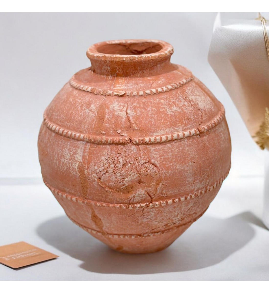 فازه سيرميك تصميم كلاسيك برتقالي 27×11×11سم فازه سيرميك تصميم كلاسيك برتقالي 27×11×11سم