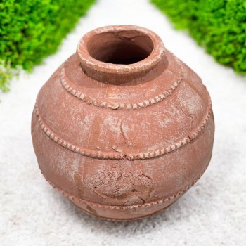 فازه سيرميك تصميم كلاسيك برتقالي 27×11×11سم 