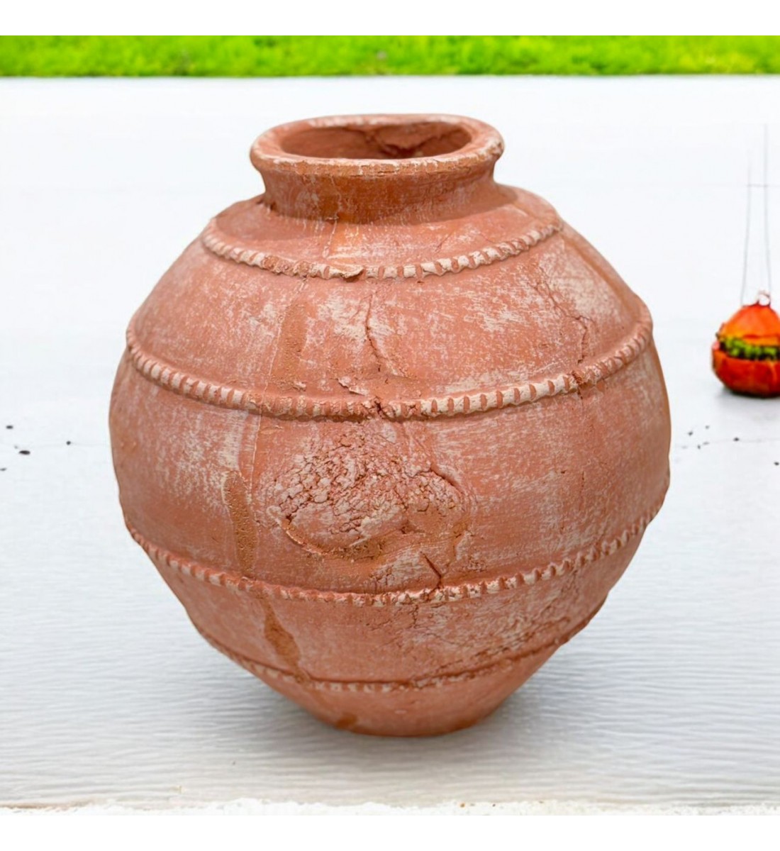 فازه سيرميك تصميم كلاسيك برتقالي 27×11×11سم فازه سيرميك تصميم كلاسيك برتقالي 27×11×11سم