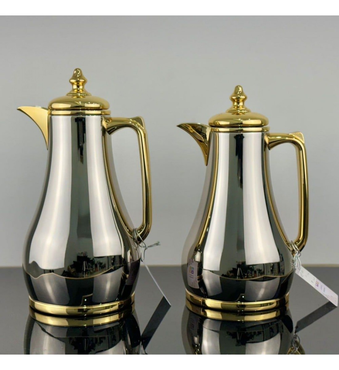 طقم ترمس شاهي وقهوه ذهبي ممسك ذهبي طقم ترمس شاهي وقهوه ذهبي ممسك ذهبي