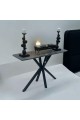 Contemporary Grey Wood Console 120x77x40cm
