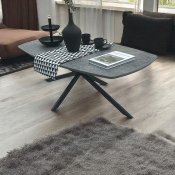 طاوله مستطيل لون رمادي 130×70×45سم 