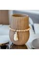 Replica of a ceramic vase, classic design, beige, 20 x 12 x 12 cm