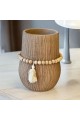 Replica of a ceramic vase, classic design, beige, 20 x 12 x 12 cm