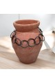 Classic Design Ceramic Vase Orange 26x16x16 cm