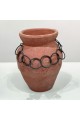 Classic Design Ceramic Vase Orange 26x16x16 cm