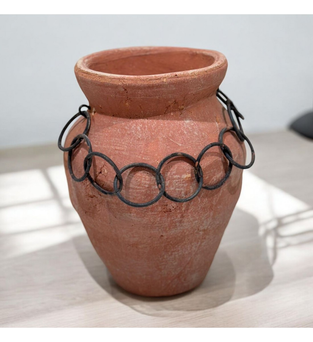 Classic Design Ceramic Vase Orange 26x16x16 cm