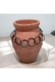 Classic Design Ceramic Vase Orange 26x16x16 cm