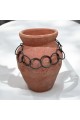 Classic Design Ceramic Vase Orange 26x16x16 cm