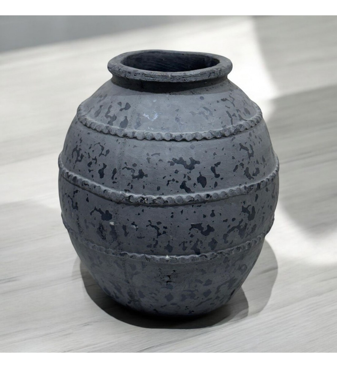 Classic Design Black Grey Ceramic Vase 27x12x12cm