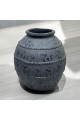 Classic Design Black Grey Ceramic Vase 27x12x12cm