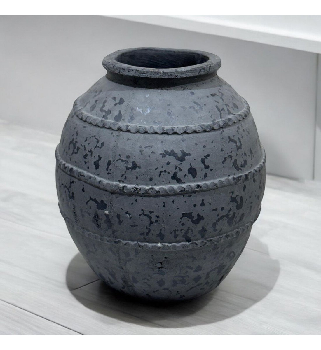 Classic Design Black Grey Ceramic Vase 27x12x12cm