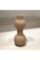 Cement candle holder mustard color 7.5x7.5x20cm