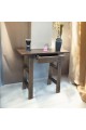 Brown wooden office table with drawer 100x40x90cm
