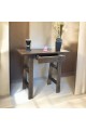 Brown wooden office table with drawer 100x40x90cm