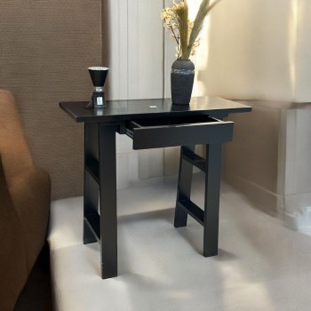 طاولة مكتب خشب بدرج  اسود 100×40×90سم